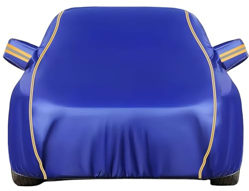 TaFblid Auto Abdeckplane für Citroen Ami Electric 2020-2024,Staubdicht Wasserdicht Autohülle Autoplane Autoabdeckung Atmungsaktiv UV Schutz Verhindert Lackalterung Mit Stretch-Saum(Blue)