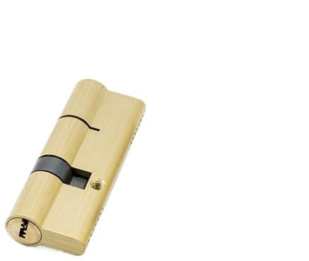 Cylindre de Serrure Quincaillerie à cylindre ouvert Double ou simple en or, quincaillerie d'intérieur 80/85/90/95/100/105/110mm, cylindre de porte de serrure en laiton, clé étendue 3 pièces((35-75)110