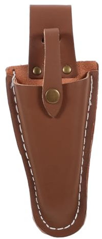 JOINPAYA Estuche de Cuero Cierre de Presión para Tijeras de Podar Profesional Color Aleatorio Funda Protectora Diseño Práctico y Resistente para Podador en Jardín