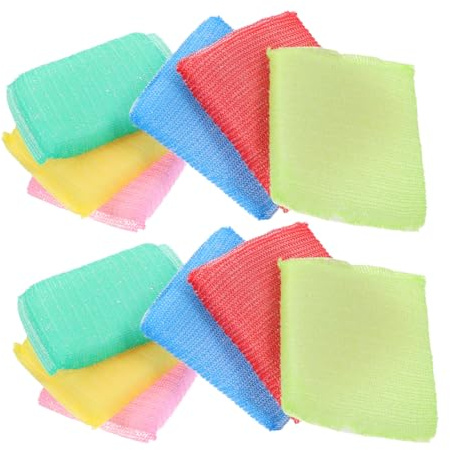 EXQUIMEUBLE Spugne da Cucina Multiuso 24 Pezzi, Spugne per Lavare i Piatti in Nylon Abrasivo Antigraffio, Riutilizzabili senza Odori per Pulizia Efficiente di Stoviglie e Colore Casuale