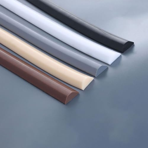 Zteiuqx Barriera Doccia Ferma Acqua Walk in, Barriera Ferma Acqua per Box Doccia, Striscia Barriera Doccia Autoadesiva in Silicone per Soglia Acqua, Bordo per Piatto Doccia a Pavimento 120cm
