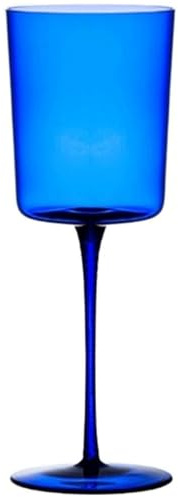 WxuuLTGJR Eleganti Bicchieri di Vino Blu Gambo Lungo Bicchiere Rosso in Bicchiere di Bicchiere Bicchiere in Bicchiere Un Unico Regalo