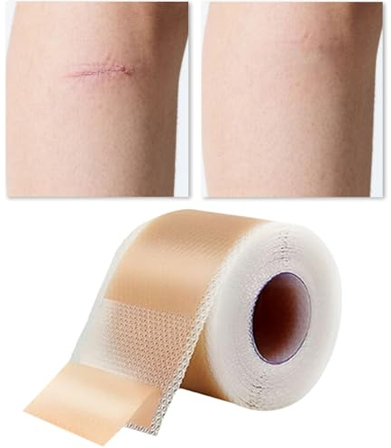 Hitburu Feuilles de Silicone pour Cicatrices | Bandes de Gel de Silicone pour Cicatrices | Bandes de Réparation Cutanée pour Bras Jambes Mains Cou Femmes Hommes Adultes | Soins Maman Personnes Âgées