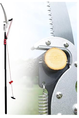 Pole Pruning Saw, Telescopic Tree Pruner, Branch Long Reach Pole Pruning Saw Bypass Cut Extendable Garden Tools Lopper(18FT)