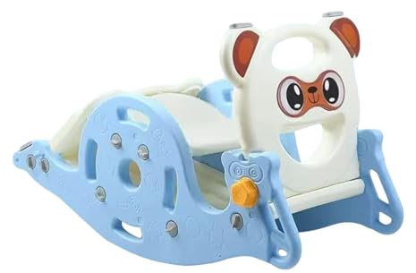Sharplace 3-in-1 -Rutsche, Schaukelpferd, Klettergerüst, Spielplatz, multifunktionales Lernspielzeug für von 1-6 Jahren, Robustes Schaukelpferd
