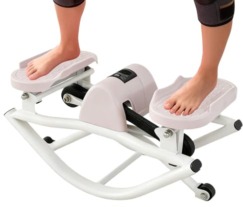 Rock Stepper - Dispositivo de entrenamiento compacto portátil con baja carga de choque para músculos del pecho y del tronco - Piernas balanceadas para entrenamiento en casa, gimnasio y