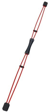 Homyl Barra per Esercizi Fitness Bar Allenamento E Stabilità Barra Professionale Leggera Impugnatura Comoda, Rosso