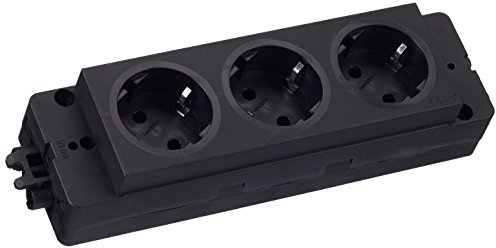 Schulte 159103000100 Steckdosenleiste EVOline Express 3 x Schuko, GST18, schwarz