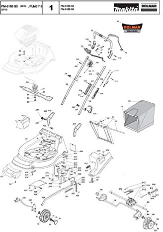 Prallblech, Original Ersatzteil für Dolmar PLM5115, 664008114