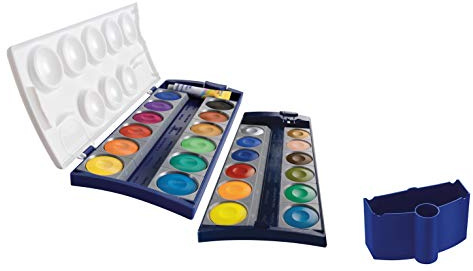Pelikan Deckfarbkasten (1 Wasserbox & 1 Deckfarbkasten 24 Farben)