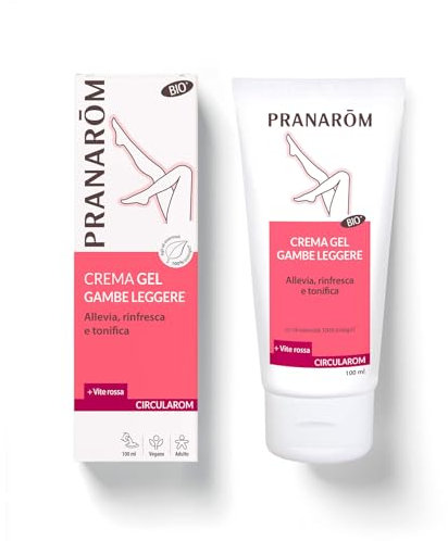 PRANAROM - Circularom - Gel Crema Bio - Aceites Esenciales de Cade, Menta de Campo, Geranio - Alivia, Refresca y Tonifica - Favorece la Circulación y Ofrece un Confort Circulatorio - 100ml