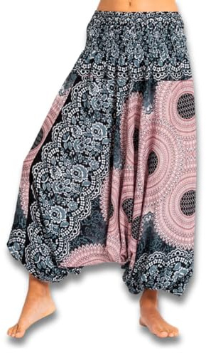 PANASIAM Aladin Pants Mandala 2, Black n White XL