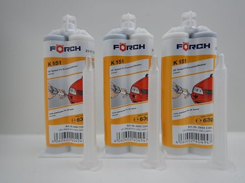 FÖRCH REPARATUR 2K SPEED K151 KUNSTSTOFFKLEBER KLEBER ZWEIKOMPONENTEN 60g (3)
