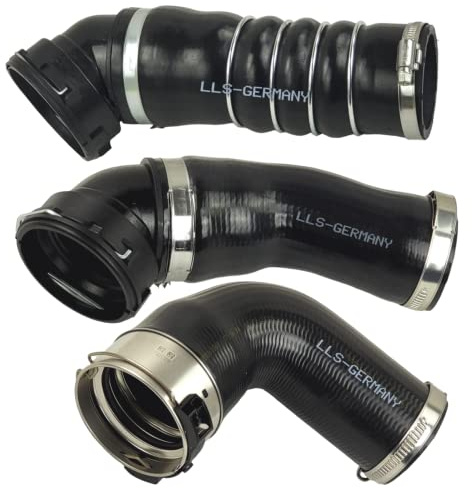 Ladeluftschlauch Turboschlauch Kompatibel mit B M W E60 E61 5er 525d xd 197 PS 530d xd 231PS 235 PS SET