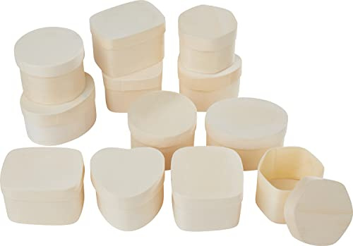 VBS Spanschachteln Formen-Mix, 12er-Set