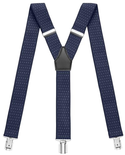 Sencillo Herren Hosenträger mit Starken Clips Y-Form