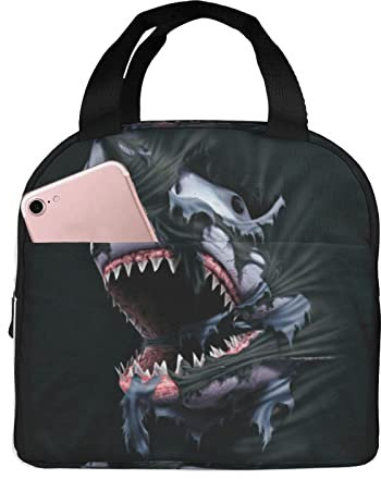 XVBCDFG Bolsa de almuerzo de pescado fresco Oficina al aire libre Papel de aluminio portátil Aislamiento grueso y bolsa Bento de mantenimiento fresco