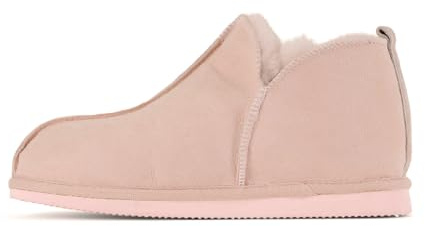 Shepherd of Sweden - Chaussons Annie en peau de mouton - Femme - 100% peau de mouton véritable - Confortables - Doux et chauds - Pelucheux, rose édition limitée, 39 EU