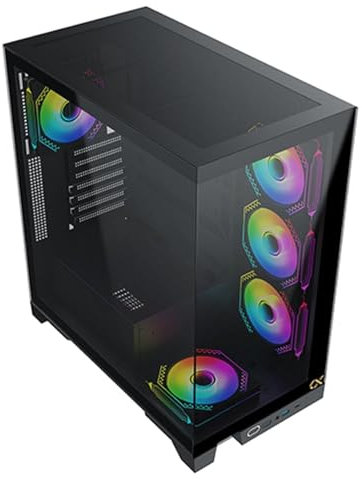 Caja para PC - XIGMATEK - Endorphin Ultra (Negro) - Torre media - Formato ATX - Ventiladores LED A-RGB