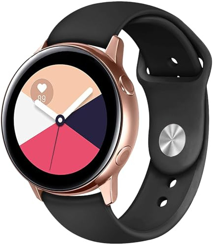 Ersättningsband Silikon för Garmin Vivomove 4S,Vivoactive 3S,Venu 4 41mm/3S/2S, 18mm Sport Ersättningsrem Armband Klockarmband för Huawei Watch 5 42mm/GT 6/5/4 41mm