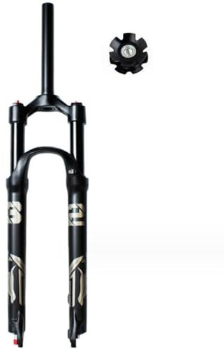 ZECHAO 29 27,5 26 Zoll MTB Luftfedergabel,Aluminiumlegierung Schnellspanner 140mm Federweg 1 1/2 Zoll for 1,5–2,45 Reifen XC/AM/FR Fahrrad Radfahren (Color : Straight Manual Lock, Size : 27.5inch)