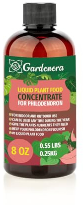 Gardenera Plant Growth Superfood for PHILODENDRON with 18 Vitamins & Minerals - Organic Plant Food Fertilizer - Micro-Fungi and Bio-Organisms for PHILODENDRON Plant Care & Growth Enhancement - 8oz