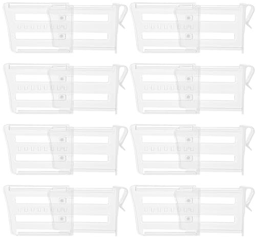 TYSM-CC Organizador de Frigorífico 8PCS Estante de La Puerta Clip Separadores de Refrigerador Organizador Ajustable para Frigorífico Separadores Cajón Frigorífico