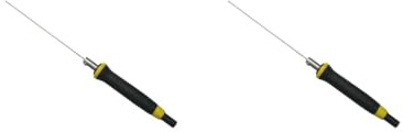 2 Set Engraving Pen 12V 36W 3A Hot Wire Foam Cutter for Sculpture Grooving Opening 150mm Black