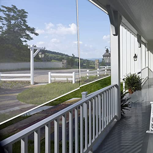 Wasserdichte PVC-Abdeckplane für Pavillon, transparent, zum Herunterziehen, staubdicht und einfach aufzubauen, 105 x 160 cm