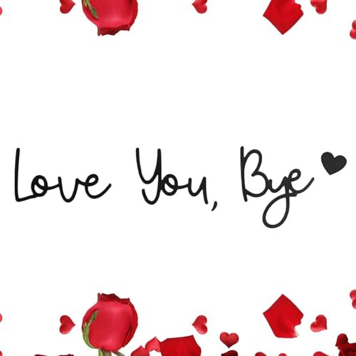 Rrlihjgu Love You Bye Sign Door,Wood Entryway Decor Door Topper,Wood Elegant Wall Decor Sticker For Hallway, Home Entryway, Or Doorway, Express Love For Family Lovers Wall Art Decor Gi-ft