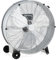 COSTWAY Ventilatore da Terra Industriale a 3 Velocità con Pale in Alluminio, Ventilatore a Piantana Potente ad Alta Velocità su Ruote in Gomma, 180W Max, 65x37x67 cm (Argento)