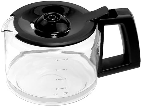 Glaskanne kompatibel mit/Ersatzteil für Krups SS-208719 KM480D Excellence Kaffeemaschine