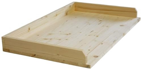 Marvin Spianatoia in Legno di Betulla Naturale con Bordi Chiusi Asse per Pasta Impastare e Stendere, Tagliere, Spessore 9mm, Con Gradino per Tavolo da Lavoro Realizzata in Italia (65X40 cm)