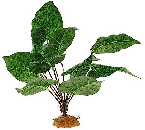 VILLFUL Kunstpflanze Dekoration Reptilien Versteckpflanze Aquarium Landschaftspflanze Pflanzendekor Lebensechtes Reptilienkastenpflanze Ornament Terrarium Tank Layout