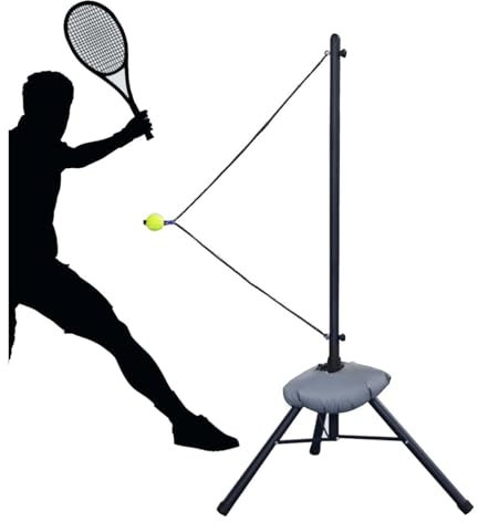 RoroCove Tennistrainer,Tennis-Trainer, Tennistrainer for Erwachsene, Tennis-Trainingsgerät aus Metall, Tennis-Rebounder for Vorhand- und Rückhand-Schwungtraining
