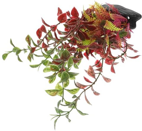 TOYANDONA Plante Artificielle Plastique pour Aquarium Décoration Réaliste pour Décor et Fond de Fish Tank Plantes Flottantes Adaptées Eau Douce et Salée Ornement Décoloration pour Aquariums