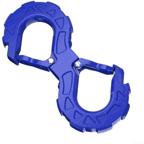 Honseadek Trailers Offroad Bracket Towing Plus Secure Attachment for Car for Alloy Steel Vehicle Recovery Rescue Shackle Trailer Hook Sshape Hook (BLUE)