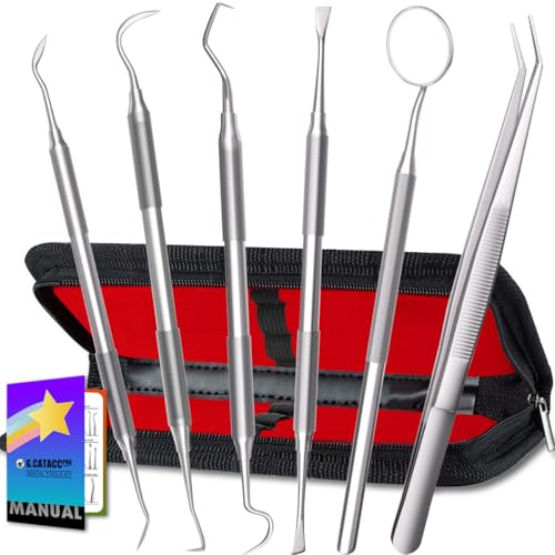 G.CATACC Igiene Dentale Kit per Tartaro Rimozione Pulizia Denti Kit per Cura Orale Domestico