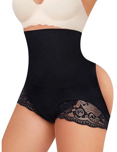 Gotoly Hourglass Figure Butt Lifter Shaper Panties Tummy Control High Waisted BoyShort (Black, 3XL/4XL)