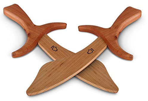 BestSaller 1141 Piraten Entermesser aus Holz, 28cm lang, Natur (2 Stück)