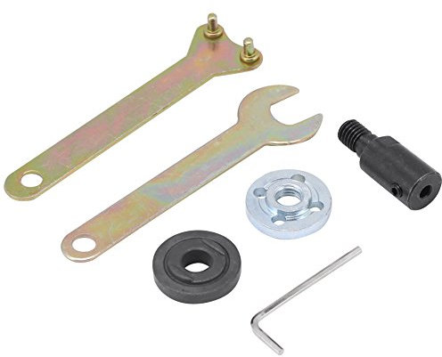 Akozon Motorwellenkupplung Verbindungsstange M10-5/8/10/12mMANgle Grinder Connecting Rod mit Schraubenschlüssel (5mm)