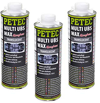 Petec UBS Wax Unterbodenschutz auf Wachsbasis 3 Liter Saugdose transparent