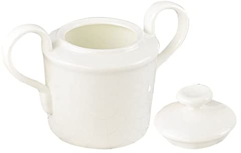 Cabilock 1pezzi Barattolo Per Zucchero Cubetti in Ceramica Contenitore Per Caramelle e Dessert Con Coperchio e Doppie Alette Per Proteggere Lo Zucchero Dall Umidità e Dai Danni Degli Insett
