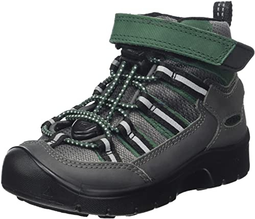 KEEN Unisex Kid's Hikeport 2 Sport Mid Waterproof Hiking Shoe, Magnet Greener Pastures, 9 UK Child