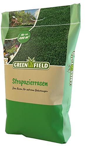 Greenfield Strapazierrasen 10 kg Rasensamen Sportrasen Grassamen Familienrasen