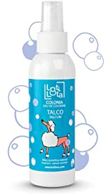 LOTI LOTA Colonia para perros TALCO especial todas las razas y tamaños - Vegano - 125 ml