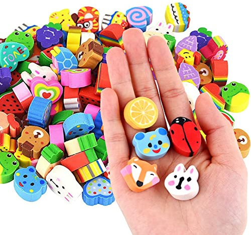 ASTARON 30 Pcs Radiergummi Tiere Set, Neuheit Radiergummis für Party Favors, Tiere Radiergummis für Kinder Bleistift Radierer Geschenke Klasse Belohnungen für Studenten, Random Style