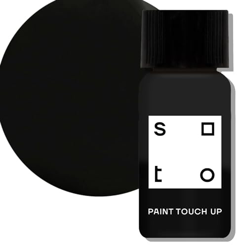 soto Black Paint Touch Up, Appliance + Porcelain, High-Gloss Finish (No. 70 Mars Black) - 10 Milliliters of Enamel + Bathtub Repair for Tub, Tile, Appliances, Interior/Exterior