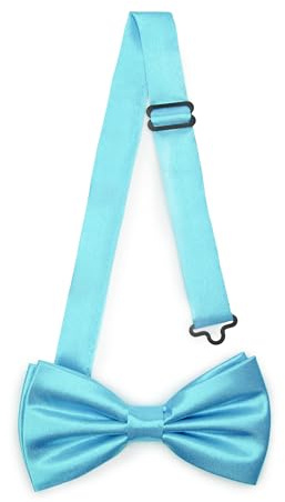 Ladeheid Pajarita elegante para hombre - brillante, ajustable, perfecta para boda, fiesta, oficina. Ideal para hombres, mujeres, adolescentes tamaño 12cm x 6cm BMS