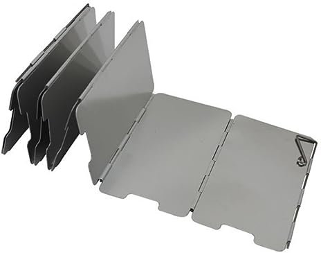 YARNOW 9 BBQ windschutzscheibe gaskocher faltbar Windschutz Wasserkessel Trink Gläser klappbarer Ofen-Windschutz Outdoor-Windschutz Aluminiumlegierung Wasserbecher Herd Campingkocher